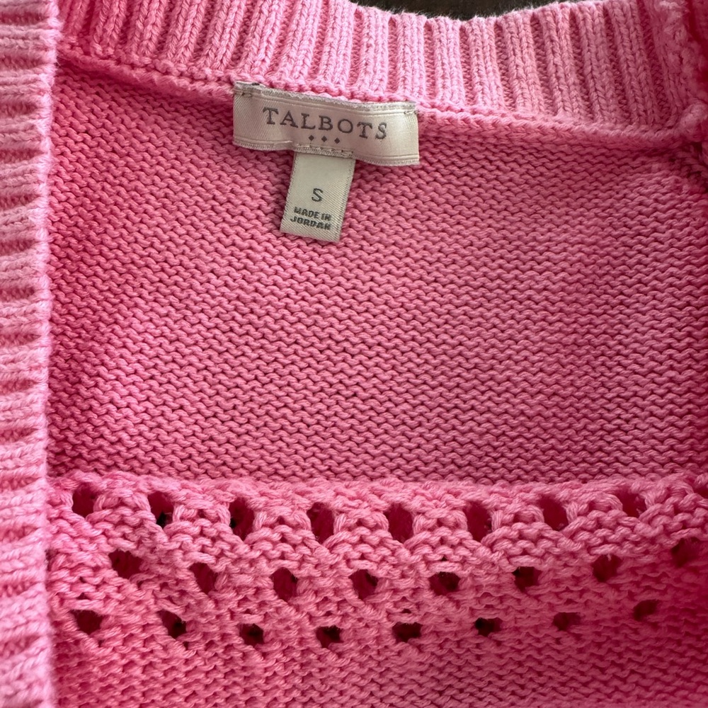 Talbots Pink Crew Neck Sweater - Picture 4 of 4